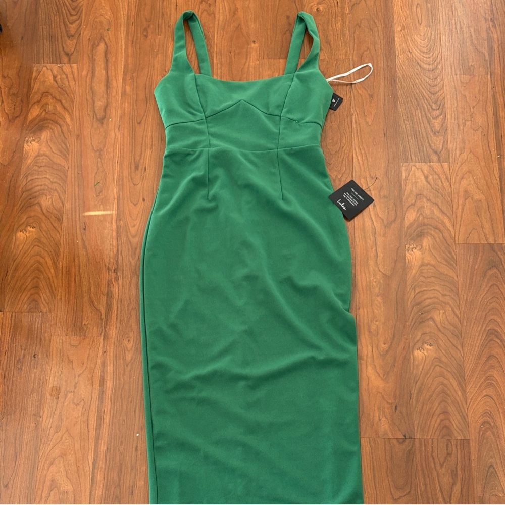Lulu's Green Midi Dress
